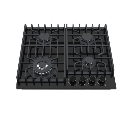 Gas Stove With Black Glass CC20B