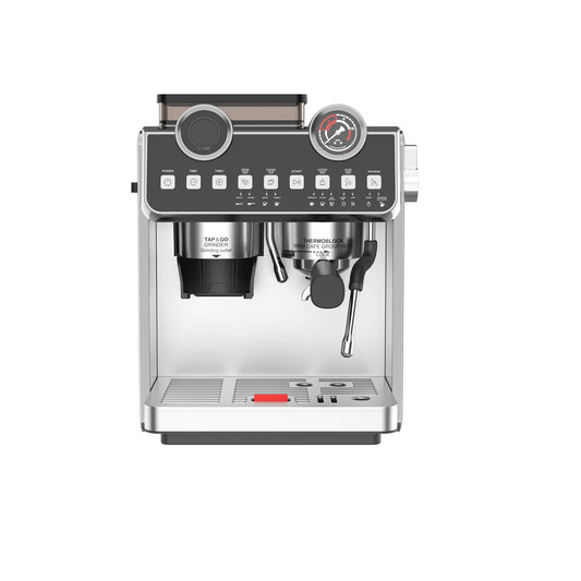 CHCOFF653 ESPRESSO Coffee Machine Double Boiler And Double Pump 20Bar Extraction With Bean Grinder